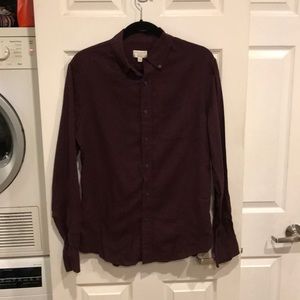 Club Monaco - Burgundy Shirt, Size: Sm